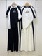 Round Neck Color Contrast Co-Ord Sets